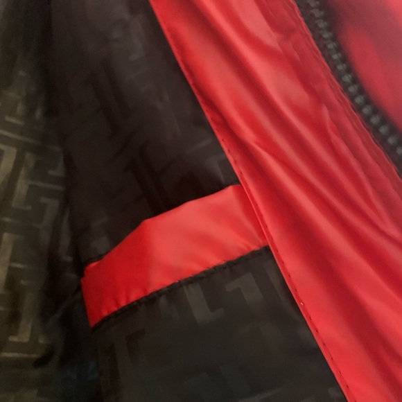 VIP Collection Red Coat Men’s Size L Puffer Zip Hood Bomber Style VJF-4 … - Picture 11 of 14